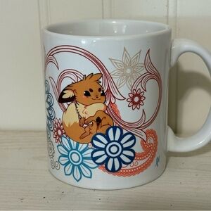 Pokémon Evee with Floral Coffee Mug